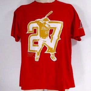 MLB Anaheim Angels, # 27 Mike Trout, XL, T-Shirt